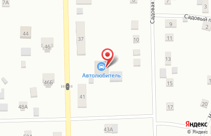 Магазин автозапчастей Автолюбитель в Анжеро-Судженске на карте