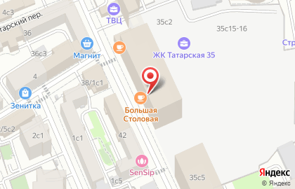 Столовая Булкер на Большой Татарской улице, 35 стр 3 на карте