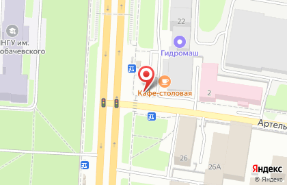 Киоск по продаже хлебобулочных изделий в Нижнем Новгороде на карте