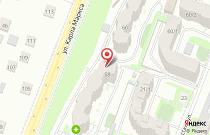 Ресторан Оазис на улице Карла Маркса на карте