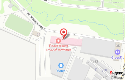 Станция скорой медицинской помощи на улице Ильмен-Тау на карте