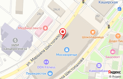 Салон обуви Francesco Donni в ​ТРК Москворечье на карте