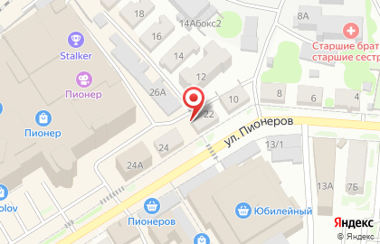 Ателье Светлана в Октябрьском районе на карте