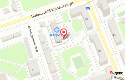 Сеть водоматов АкваМатиба на Большой Московской улице на карте
