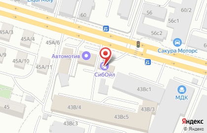 АЗС Сибойл на улице Калинина на карте
