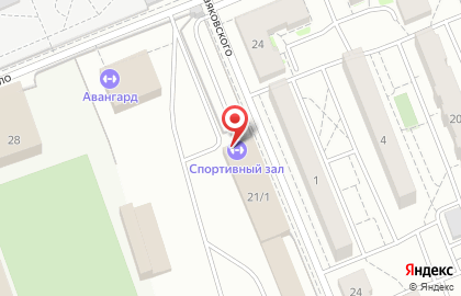 Спортивный комплекс Авангард на улице Академика Павлова на карте
