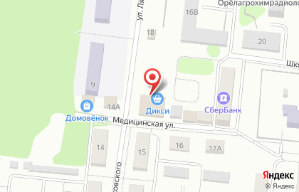 Супермаркет Дикси на Медицинской улице на карте