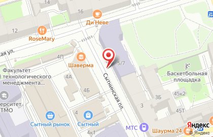 Автосервис на Сытнинской улице на карте