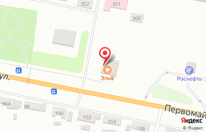 Кафе Эльф на Первомайской улице на карте