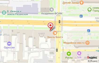 Аптека в Рязани на карте