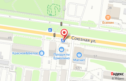 Киоск по продаже печатной продукции Роспечать на Союзной улице, 55 киоск на карте
