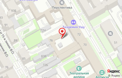 Репетиционная студия А1 в Василеостровском районе на карте