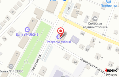 Россельхозбанк в Уфе на карте