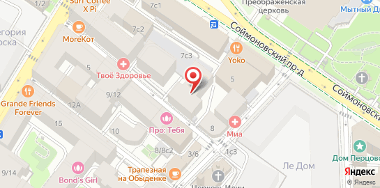 Эстетическая стоматология Deva-Dent на Кропоткинской на карте