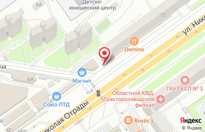 Успех в Тракторозаводском районе на карте