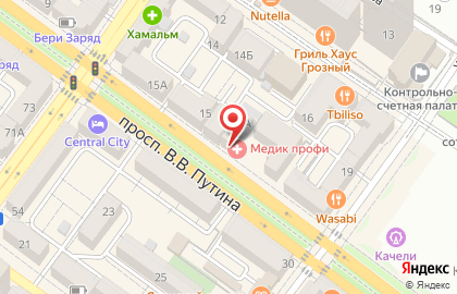 Аптека Здоровье в Грозном на карте