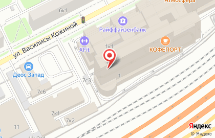 СПА Xfit Парк Победы на улице Василисы Кожиной на карте