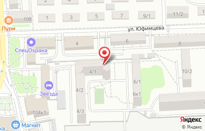 Консультативно-диагностическая поликлиника, Окружной военный клинический госпиталь на улице Юфимцева на карте