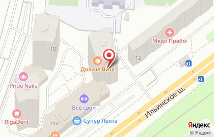 Фирма Фаворит на Ильинском шоссе на карте