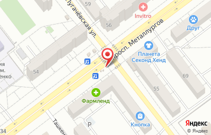 Киоск по продаже мясной продукции и полуфабрикатов на Пугачёвской улице на карте
