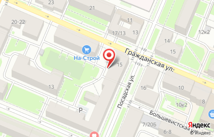 Фаворит на Посадской улице на карте