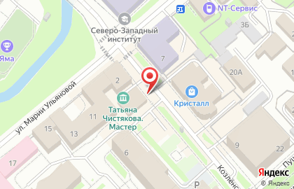 Вологодская областная картинная галерея Мемориальная мастерская заслуженного художника РСФСР А.В. Пантелеева на карте