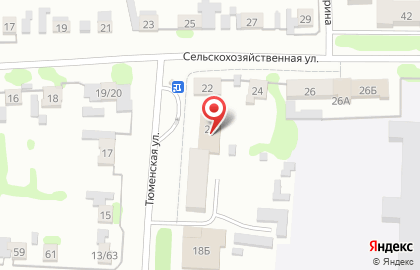 Продуктовый магазин в Омске на карте
