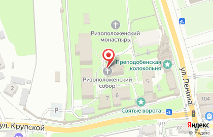 Ризоположенский женский монастырь на карте