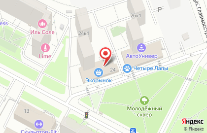 Алкомаркет Винлаб на Солнцевском проспекте на карте