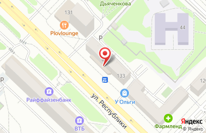 СберБанк России на улице Республики, 133 на карте