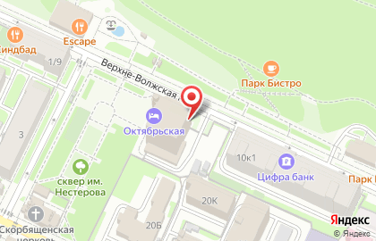Указатель системы городского ориентирования №4213 по ул.Верхневолжская Набережная, д.9а р на карте
