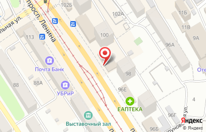 Магазин канцелярских товаров Юный техник в Октябрьском районе на карте