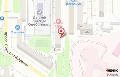 Магазин косметики и бытовой химии Цимус на улице Советской Армии на карте