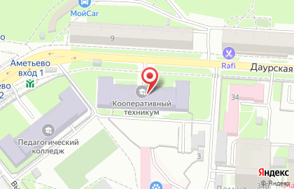 Казанский кооперативный институт в Советском районе на карте
