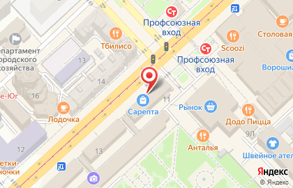 Билборды (6х3 м) от РА Экспресс-Сити на Рабоче-Крестьянской улице на карте