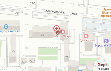 Соляная комната ДомиСОЛЬка на Краснопольском проспекте на карте