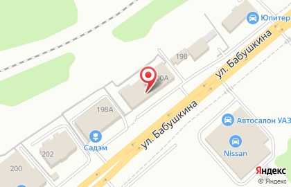 Премьер авто, СТО на улице Бабушкина на карте