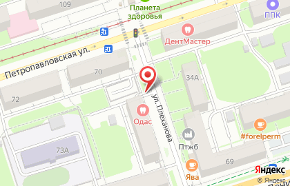 Киоск по продаже фруктов и овощей в Дзержинском районе на карте