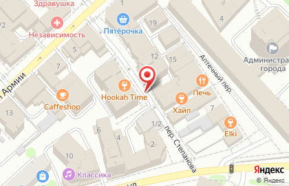 Агентство недвижимости Визави на улице Степанова на карте