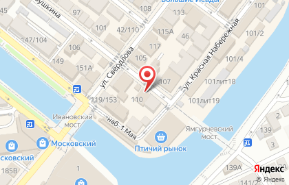 Магазин товаров для рыбалки на улице Бабушкина на карте