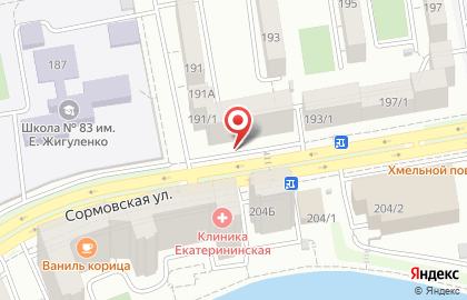 Парикмахерская Style на Сормовской улице на карте