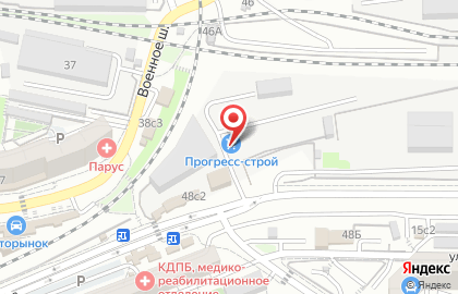 Транспортная компания ЖелдорАльянс в Первореченском районе на карте