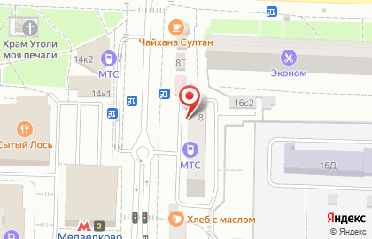Московский кредитный банк в Москве на карте