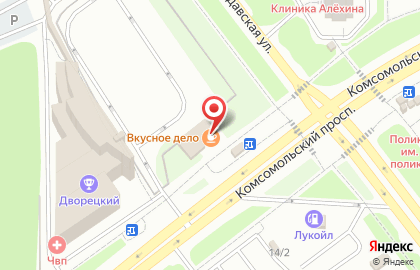 Столовая Вкусное дело в Курчатовском районе на карте