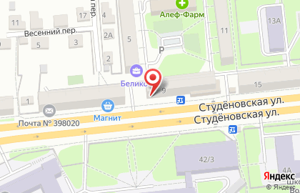 Салон-магазин Цветторг-48 в Правобережном районе на карте
