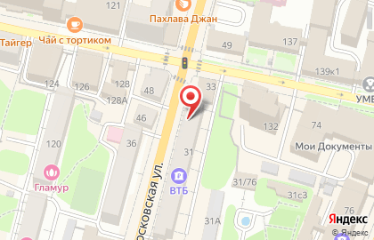 Почта банк в Калуге на карте