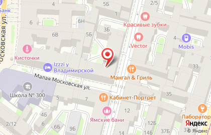 Лилия на Малой Московской улице на карте