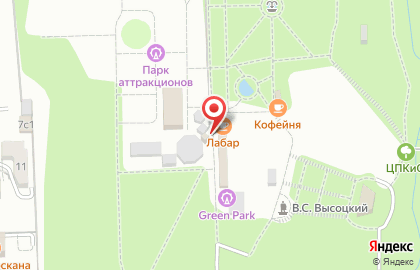 Киоск напитков и фастфудной продукции Latte на карте