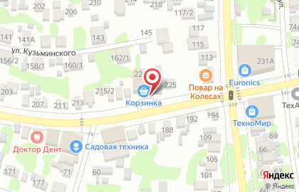 Универсам Корзинка на Красной улице на карте