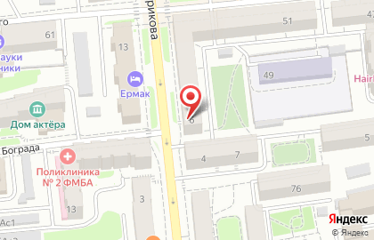 Гостиница квартирного типа Апартаменты Байкал в Центральном районе на карте